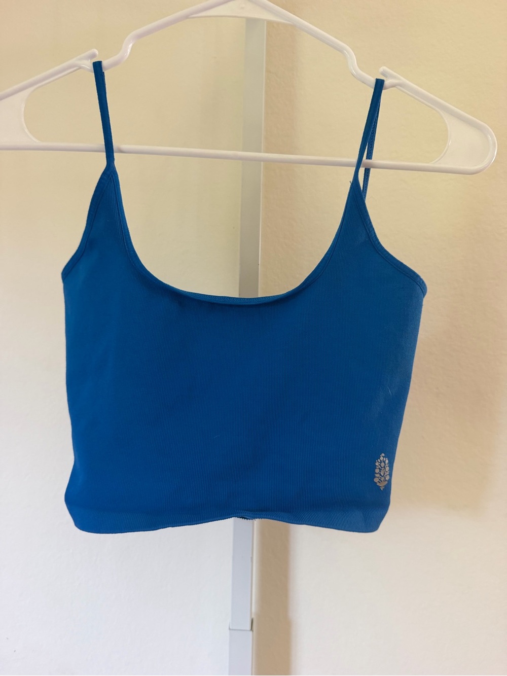 FP Movement by Free People Cobalt Blue Ribbed Crop Cami